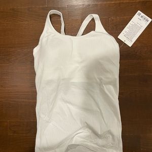 Lululemon- Ebb to Street Tank - white - size 8